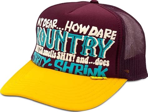 Buy Kapital Kountry Dirty Shrink Trucker Cap 'Burgundy/Gold ...