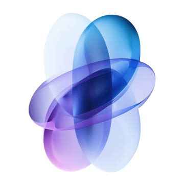 Composition With Blue And Purple Color Gradient Oval Abstract Shapes, Circle, Oval, Design PNG ...