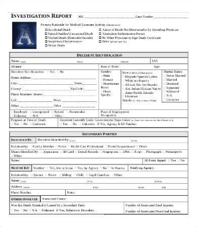 Police Report Template - 12+ Free Word, PDF Documents Download | Free ...