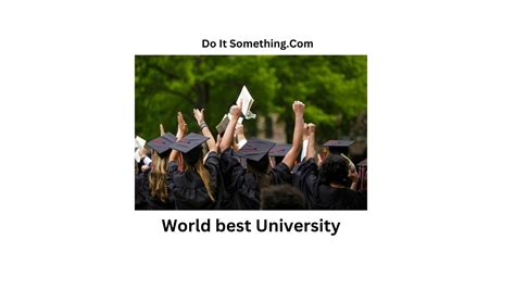 World best University [2023] D0 It Something