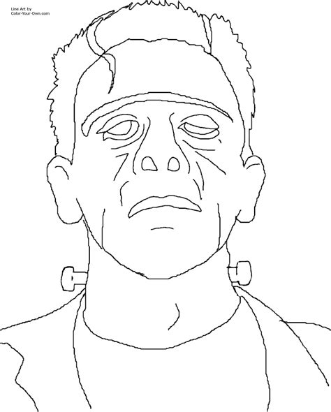 Classic Monster Movie - Frankenstein Coloring Page