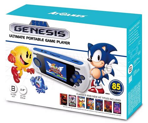 Sega Genesis Ultimate Handheld Portable Gaming Console (85 Games built ...