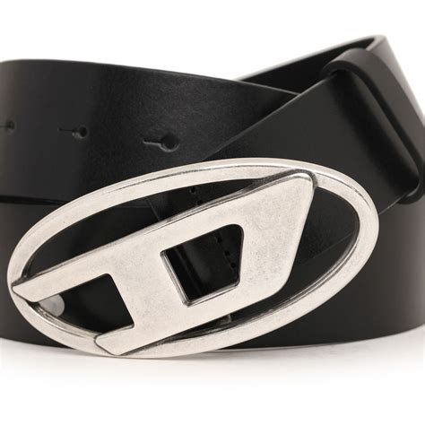 DIESEL | D Buckle Belt | Unisex | Black T8013 | Flannels