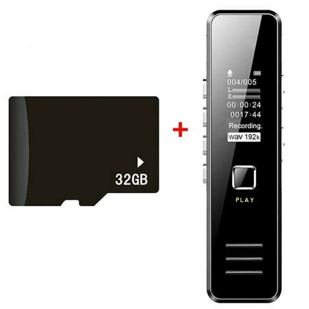 Lemonbest 32GB Rechargeable Digital Audio Sound Voice Recorder Dictaphone MP3 Player USB Sound ...