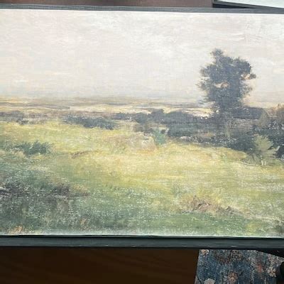 Landscape With Cows Vintage Oil Painting Panoramic Wall - Etsy