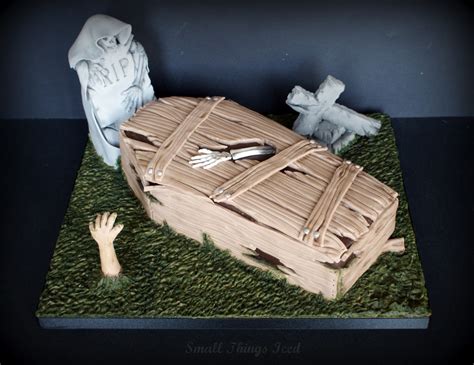 Small Things Iced: Halloween Coffin Cake