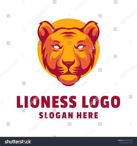 Lioness Logo Design Vector Template Stock Vector (Royalty Free ...