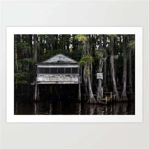 Creepy Lake House Art Print by Nolan Moran | Society6