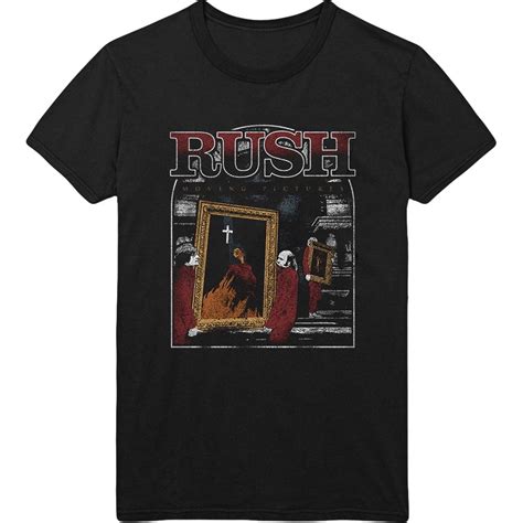 RUSH - Rush Men's Rush Moving Pictures Black T-shirt T-shirt Black - Walmart.com - Walmart.com