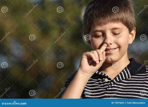 Boy Picking Nose Royalty Free Stock Images - Image: 7597649