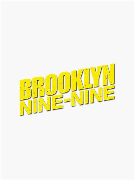 "Brooklyn 99 : Logo" Sticker by bwayanna | Redbubble