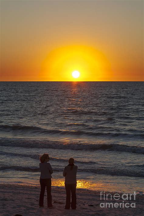 Sunset at Clam Pass Beach in Naples Florida Photograph by William Kuta