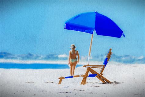 Blue Umbrella, Graphic Design Photograph by Ingrid Zagers | Fine Art America