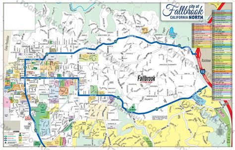 Fallbrook Map NORTH, San Diego County, CA – Otto Maps