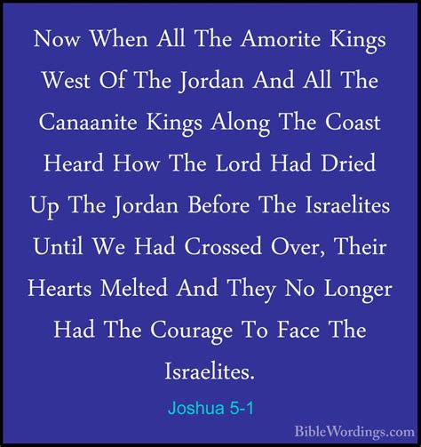 Joshua 5 - Holy Bible English - BibleWordings.com