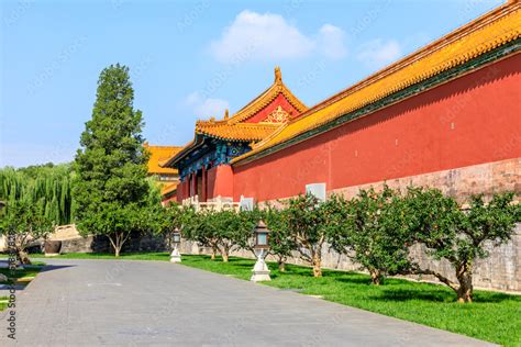 The Forbidden City in Beijing, China. Forbidden City, ancient Chinese royal palace, world famous ...