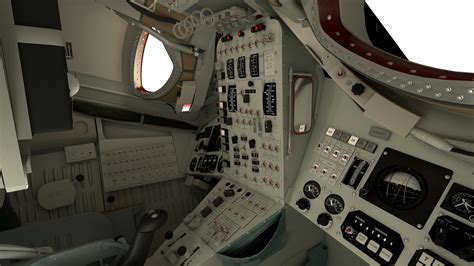 3D gemini capsule interior model - TurboSquid 1381080