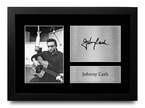 Johnny Cash Signed Printed Autograph A4 Photo Display Gift For a Pop Music Fans | eBay