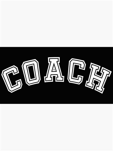 "Coach word art retro design-Coach text" Poster for Sale by MiloHarris | Redbubble