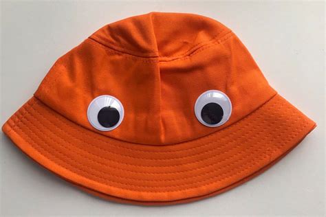 Sassy the Sasquatch Orange Bucket Hat With Googly Eyes - Etsy