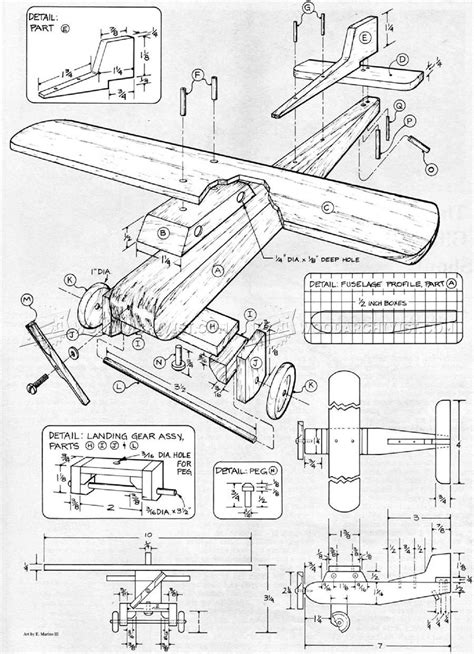 Wooden Airplane Plans - Wooden Toy Plans | Wooden airplane, Wooden toys plans, Wooden