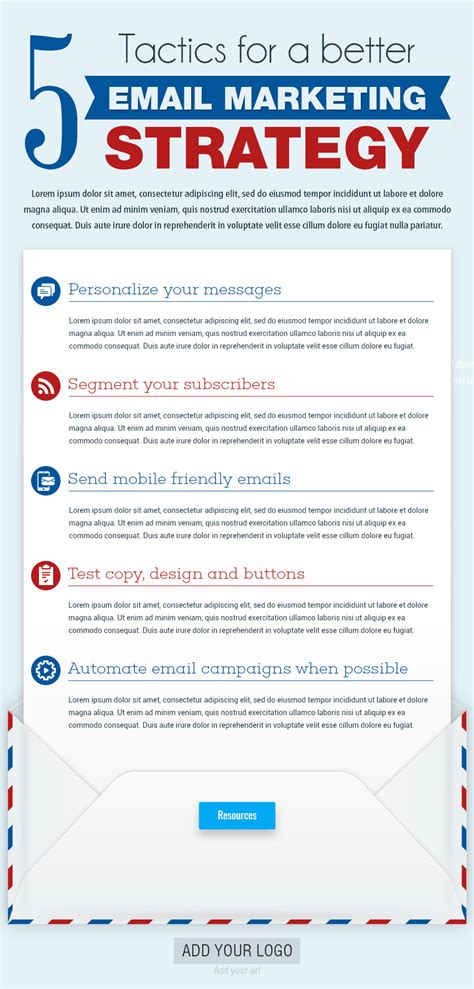 5 Tactics For a Better Email Marketing Strategy [Infographic Template]