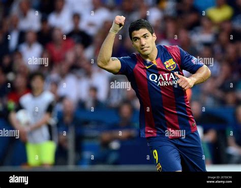 BERLIN, GERMANY - JUNE 6, 2015: Luis SUarez pictured during the 2014/15 UEFA Champions League ...