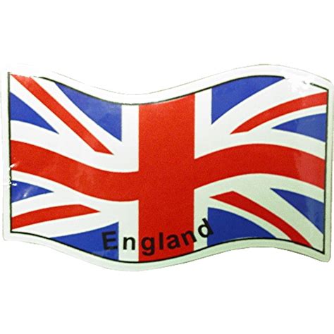 AW Motorcycle Parts. Sticker England Flag 75mm x 115mm