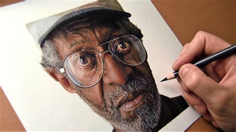 Illustrating a photorealistic portrait, a time-lapse | The Kid Should See This