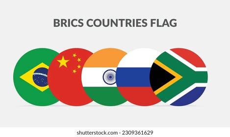 Brics Countries Flag Icons Collection Stock Vector (Royalty Free) 2309361629 | Shutterstock