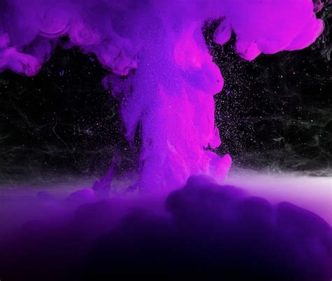 Abstract heavy purple fog in darkness Photo | Free Download