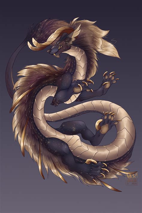 ArtStation - Golden eastern dragon