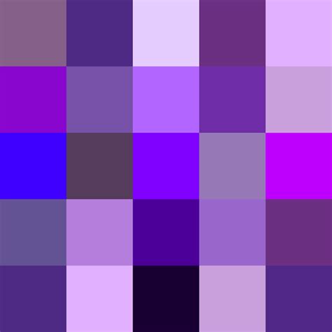 Violet Color Chart