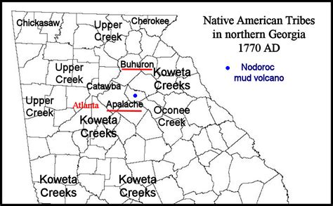 Georgia Native American Map