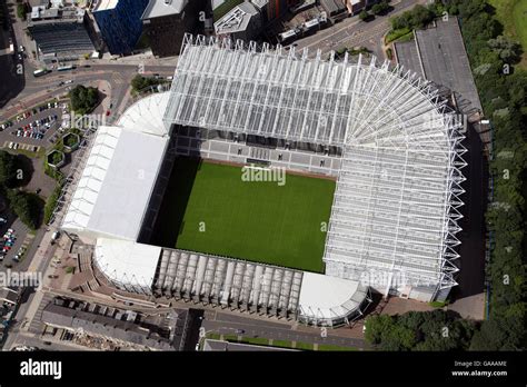 aerial view of St James Park home of Newcastle United football club ...