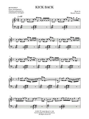 "KICK BACK" Sheet Music - 7 Arrangements Available Instantly - Musicnotes