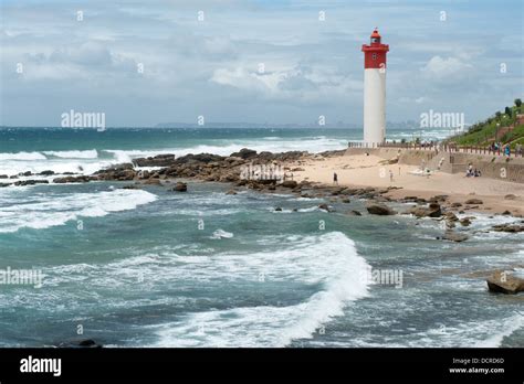 Umhlanga Lighthouse, Umhlanga, near Durban, South Africa Stock Photo ...