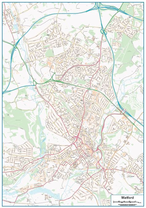 Watford Street map - Cosmographics Ltd