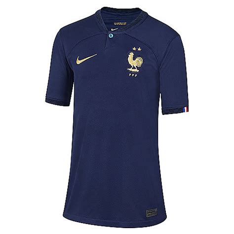 Maillot Equipe De France FFF Domicile 2022 2023 Maillot De Foot Pas Cher Homme Bleu Cdiscount ...