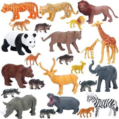Buy Jumbo Safari Animals Figures, Realistic Large Wild Zoo Animals ...