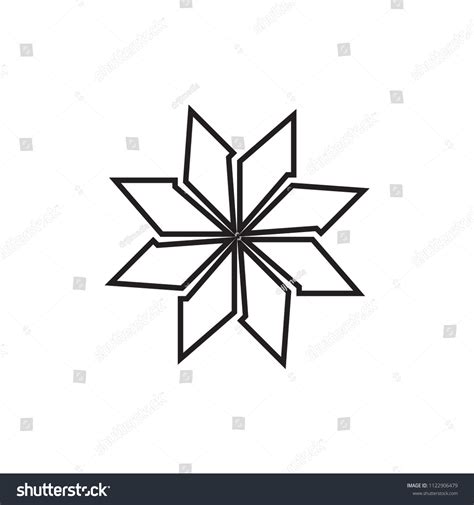 Star Logo Design Line Art Vector Stock Vector (Royalty Free) 1122906479 ...