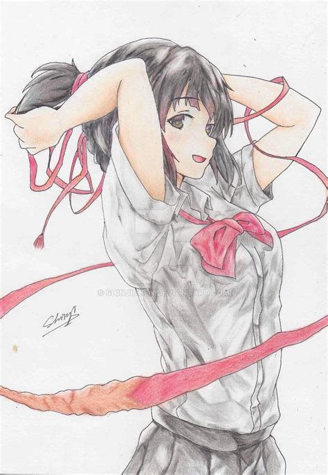 Miyamizu Mitsuha Drawing by ShinjiChen on DeviantArt