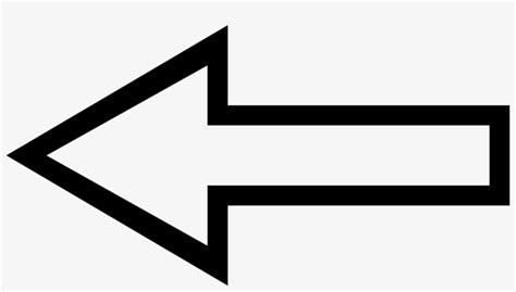 White Arrow Black Outline Png - 980x510 PNG Download - PNGkit