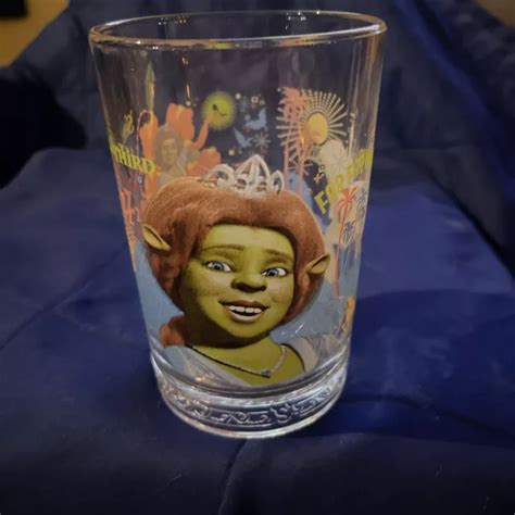 SHREK THE THIRD McDonalds Glass Cup Fiona DreamWorks 2007 Vintage Collectible 5" £12.48 ...