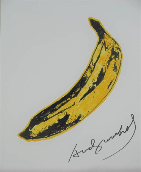 Andy Warhol, Original, Signed, Banana, Estate found, drawing, painting ...