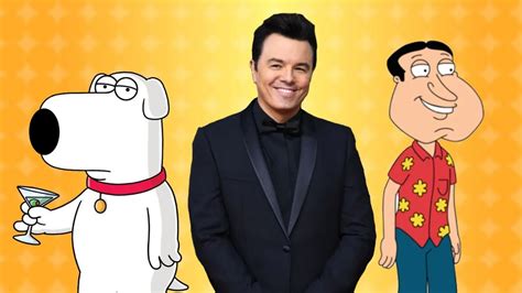 Seth MacFarlane doing Brian and Quagmire's Voice In Person | Family Guy - YouTube