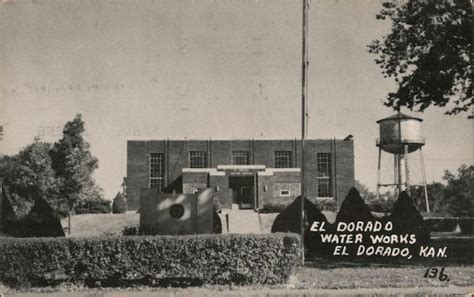 El Dorado Water Works Kansas Postcard