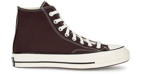 Converse Chuck 70 Dark Brown Canvas Hi-top Sneakers | Lyst