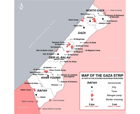 Maps of Gaza Strip | Collection of maps of Gaza Strip | Asia | Mapsland | Maps of the World