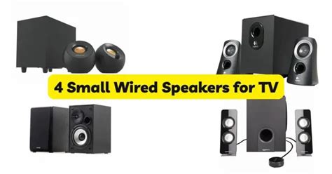 4 Small Wired Speakers for TV - All For Turntables